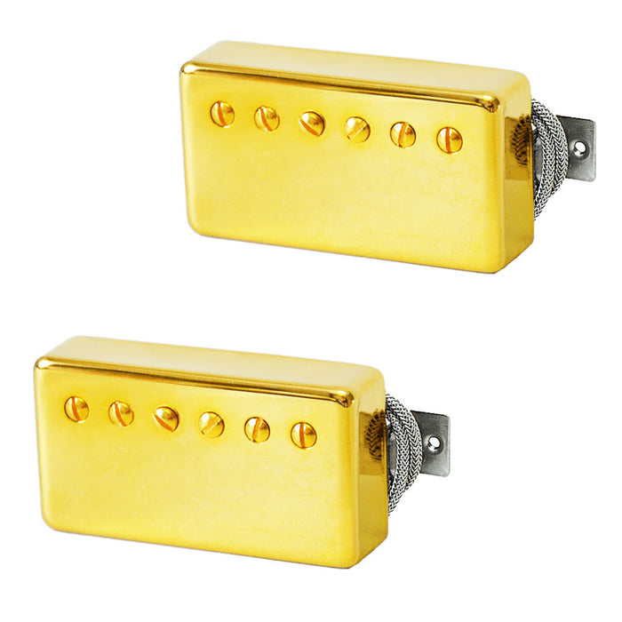Lindy Fralin Pure P.A.F. Humbucker Pickup Set with Gold Covers - 8/9K Ohms