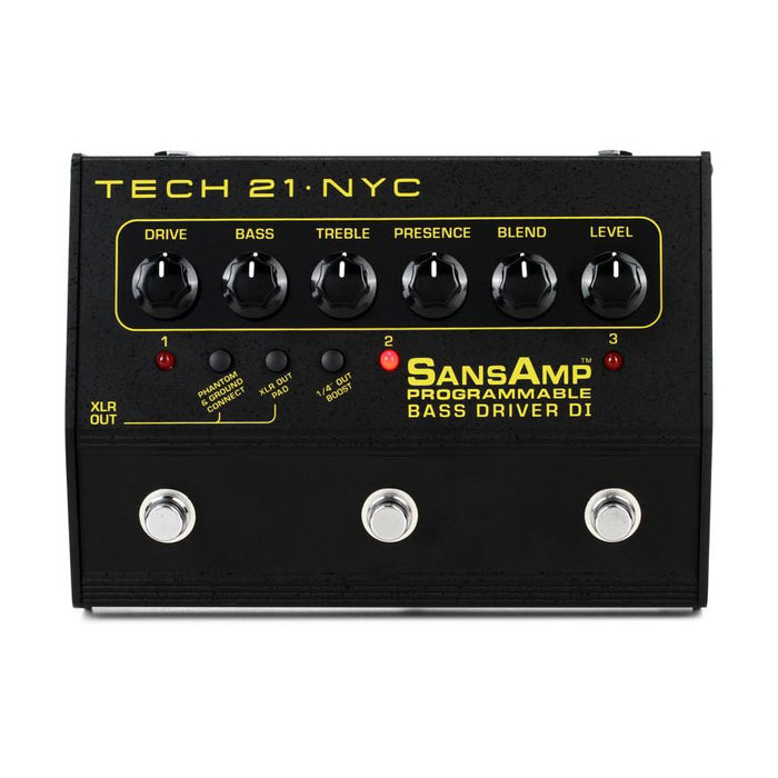 Tech 21 SansAmp PBDR 3-Channel Programmable Bass Driver DI