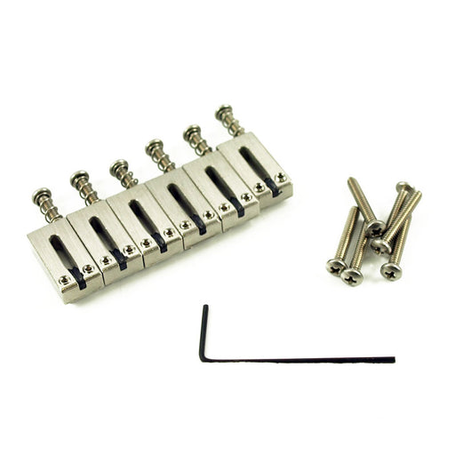 GraphTech PG-8001-00 String Saver Strat & Tele Style Offset Saddles Brushed Steel