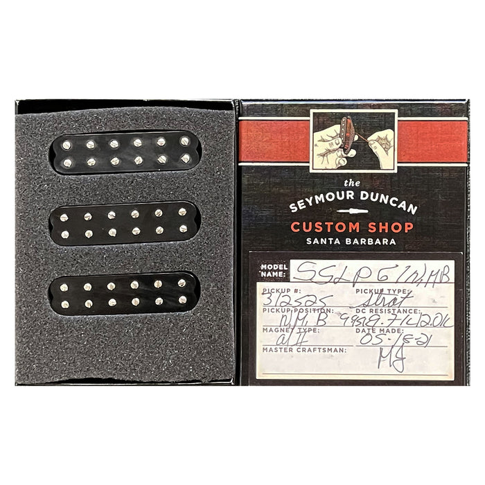 Seymour Duncan Custom Shop Little Pearly Gates Strat Pickup Set Black
