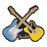 Fender Crossed Guitars Enamel Pin Multi-Color 9122421102