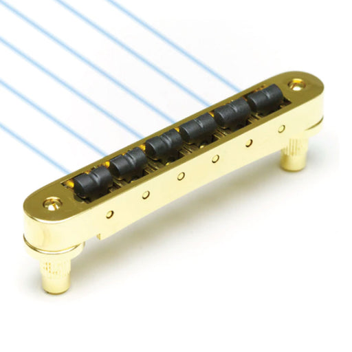 Graph Tech ResoMax NV Bridge 4mm Ghost Piezo Saddles Gold PN-8843-G0