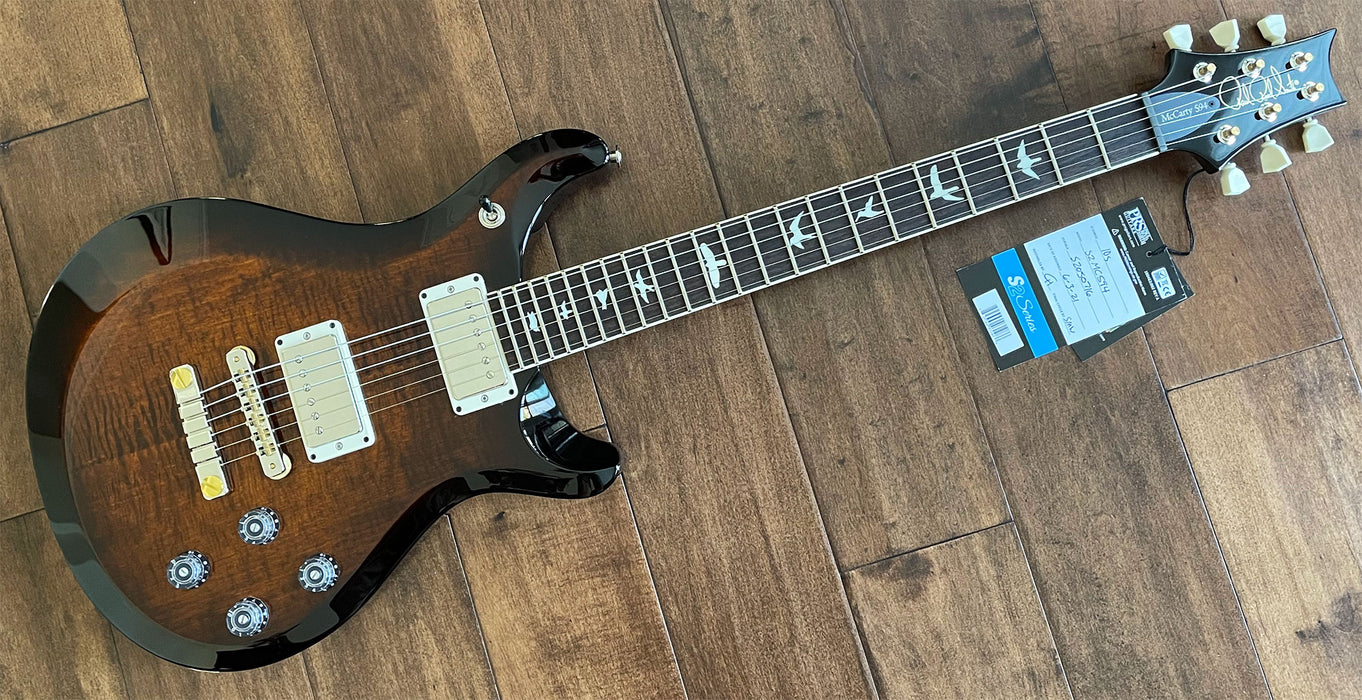 PRS S2 McCarty 594 Electric Guitar Burnt Amber Smokeburst S2050716