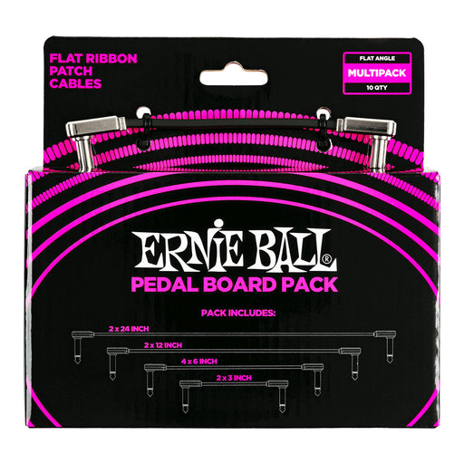 Ernie Ball Flat Ribbon Patch Cable Multipack Black P06224