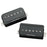 SHPR-1S Seymour Duncan P-Rails Humbucker Pickup Set Black 11303-03-B