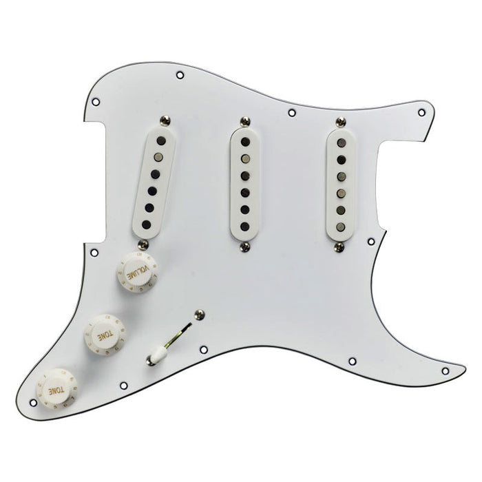 Fender Pre-Wired Strat Pickguard Custom '69 SSS Parchment 11-Hole 0992341509