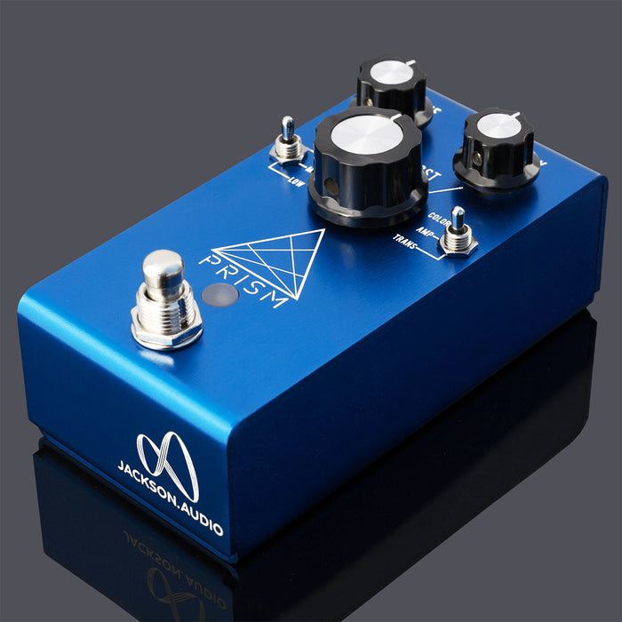 eq pedal boost Jackson Audio Prism Buffer Boost Preamp EQ Pedal Blue