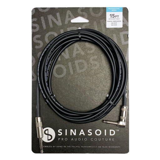Sinasoid Pro Series Van Damme XKE 15 Foot Instrument Cable Straight/Angle