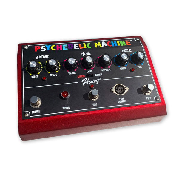 psychedelic guitar effects pedals Shin-ei Psychedelic Machine Fuzz Face & Octavia Red