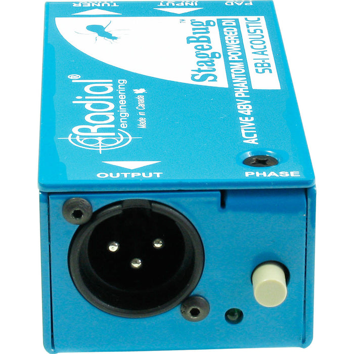 Radial StageBug™ SB-1 Active Acoustic DI - 48v Phantom Powered Direct Box