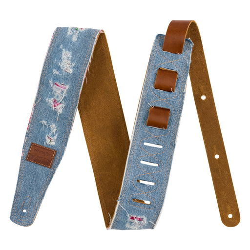 Fender X Wrangler Ripped Denim Strap Indigo 0990638011