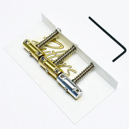 Rutters Brass w/ Aluminum E/A Straight Comp Saddles 2 1/8" String Spacing