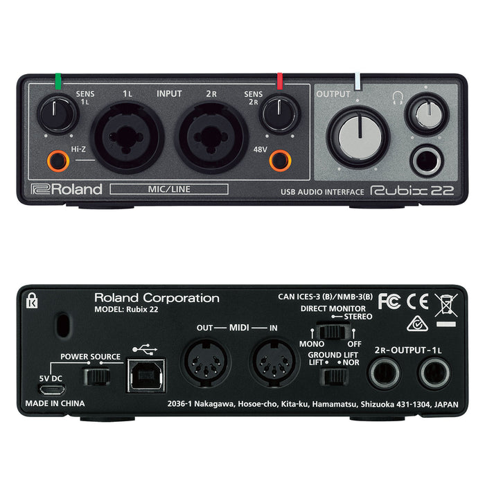 Roland ローランドRubix22 USB AUDIO INTERFACE