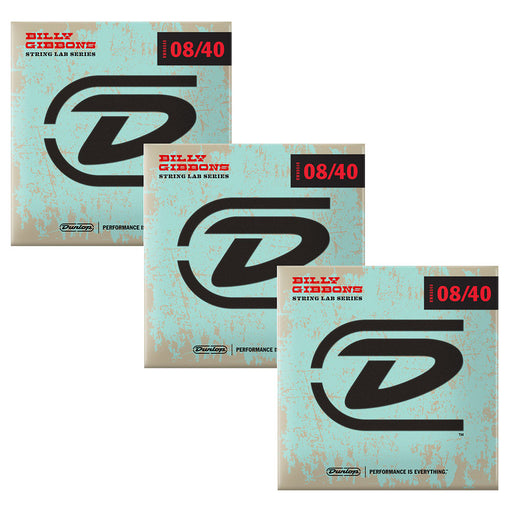 Dunlop (3-Pack) Rev Willy's Billy Gibbons Signature Guitar Strings 08-40