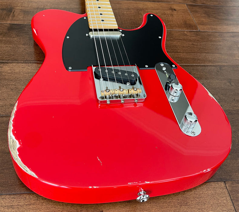 Suhr Custom Classic T Antique Electric Guitar Fiesta Red Maple Neck 23504