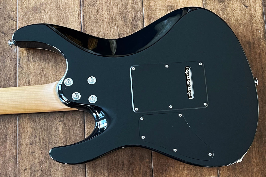 Suhr Custom Modern Plus Trans Teal Flame Roasted Maple Ziricote Neck 67151