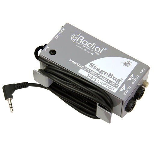 Radial StageBug SB-5 Passive Stereo Direct Box For Laptops & Mobile Devices