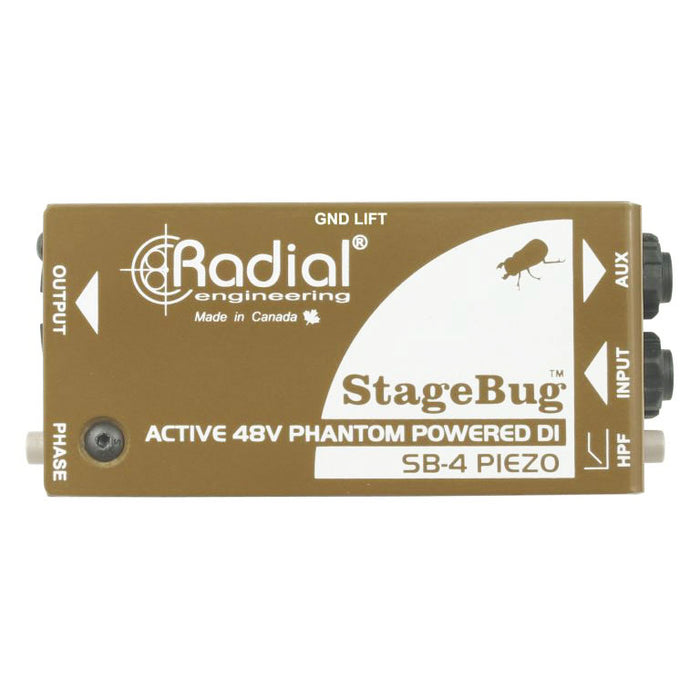 Radial StageBug™ SB-4 Active DI Optimized For Piezo Transducers