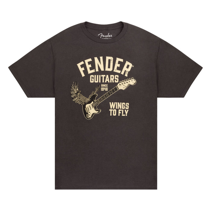 Fender Wings To Fly T-Shirt Vintage Black X-Large 9192828606