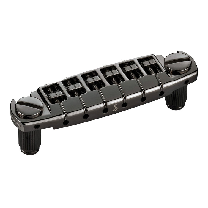 Schaller Signum Flagship Locking Wraparound Tailpiece Black Chrome 12350400