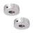 Barefoot Buttons Version 1 Silver Skirtless (Set of 2)