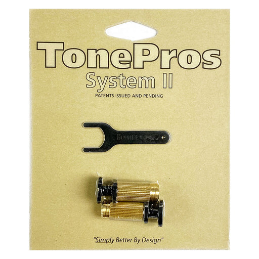 TonePros Large Cap Locking Studs For USA PRS Wraparound BLACK SPRS2-B