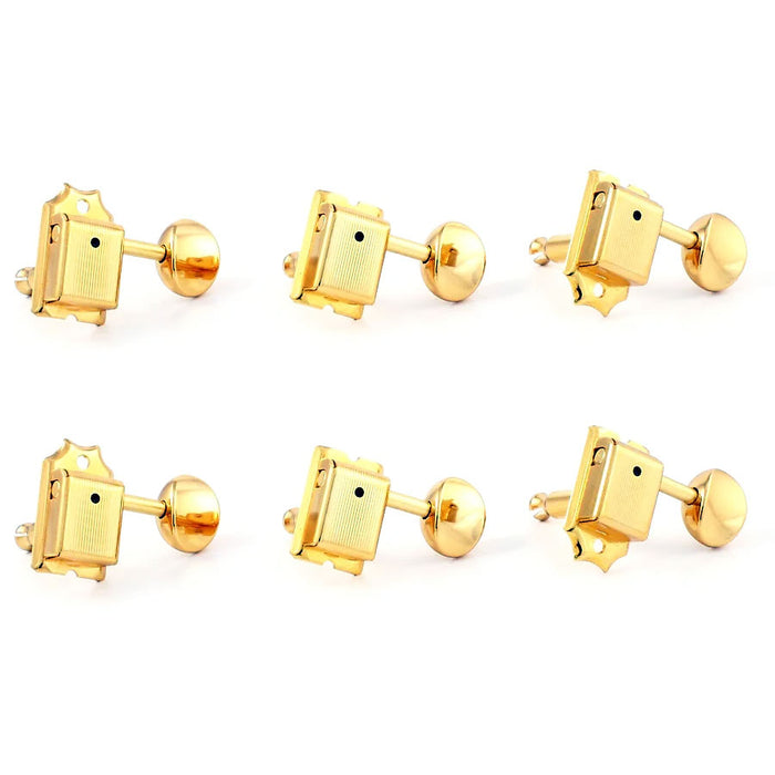 Gotoh Vintage Style Staggered Tuners 6-In-Line SD91 Gold TK-7880-002