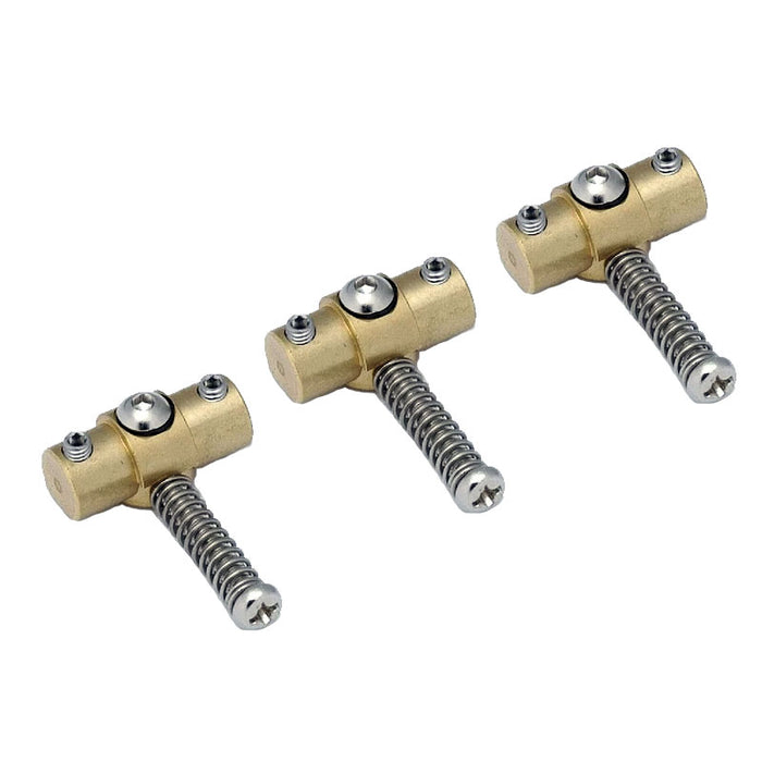 Wilkinson Telecaster (Set of 3) Tele Swivel Brass Bridge Saddles BP-2329-008