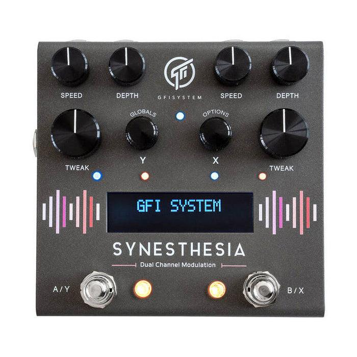 dual modulation pedal GFI System Synesthesia Dual-Engine Modulation Pedal