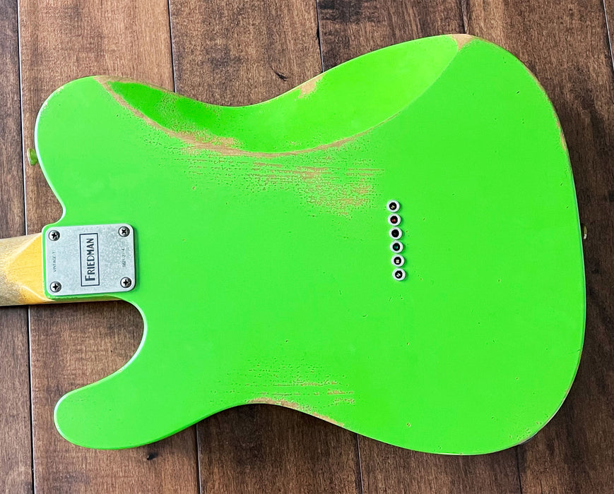 Friedman Vintage T Electric Guitar Heavy Aged Lochness Green 0821-2114