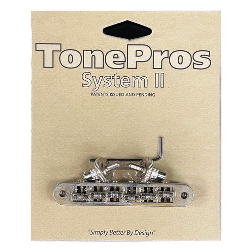 TonePros Nashville Locking Bridge Roller Saddles Aged Nickel TP6R-AN