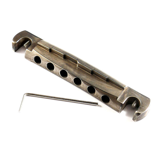 Faber TPWC Compensated Aluminum Wraparound Tailpiece Aged Nickel 3020-1