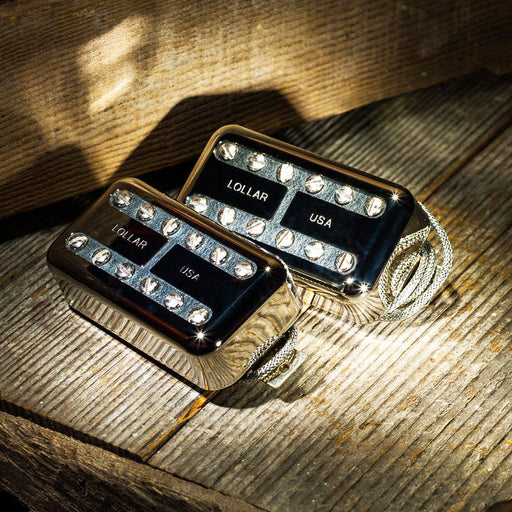 Lollar Lollatron Humbucker Drop-In Replacement Pickup Set Aged Nickel