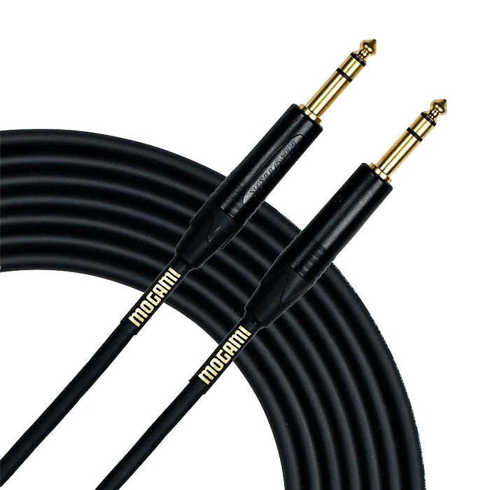 Mogami Gold Series 10 FT TRS-TRS Male Patch Cable