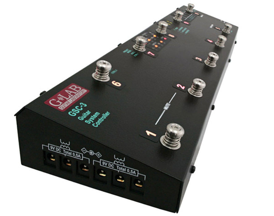 pedal switching system G-Lab GSC-3 Guitar System Controller Pedalboard Switcher