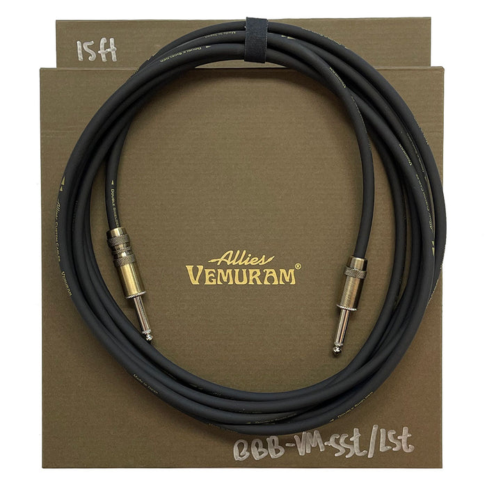 ケーブル・シールド Allies VEMURAM BBB-VM-SST/LST 15ft,10ft Vemuram Allies 15' Guitar Cable All Brass Plugs BBB-VM-SST