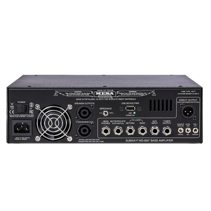 Mesa Boogie Subway WD-800 Lightweight Hybrid 800w Bass Head 6.WD8