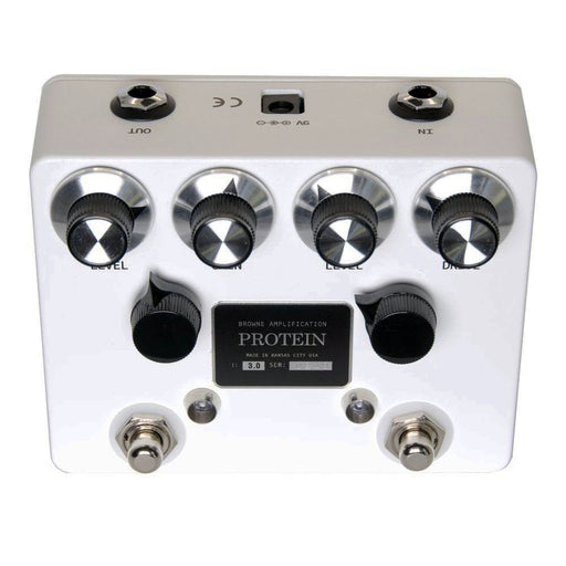 Browne Amplification Protein Version 3 Dual Overdrive Pedal White