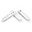 Bare Knuckle Strat Single-Coil Pickup Cover Set White