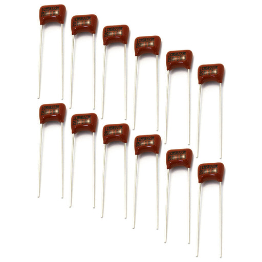 Fender Metalized Polyester Film Radial .022 uF Capacitor Set of 12 0024832049