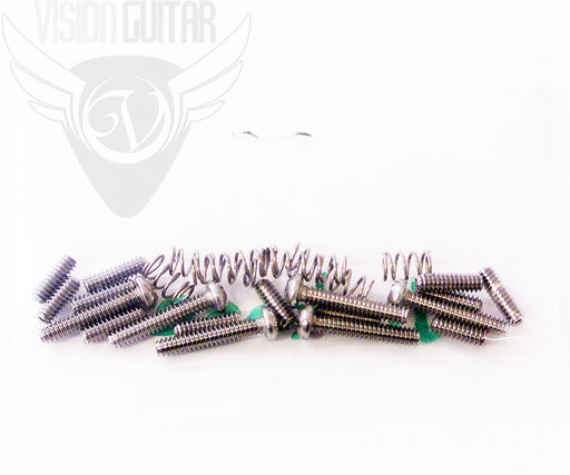 Callaham Strat Stainless Steel Saddle Screw Kit - Vintage Style