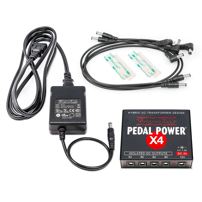 9 volt pedal power supply Voodoo Lab Pedal Power X4 9-Volt Isolated Filtered Power Supply PPX4