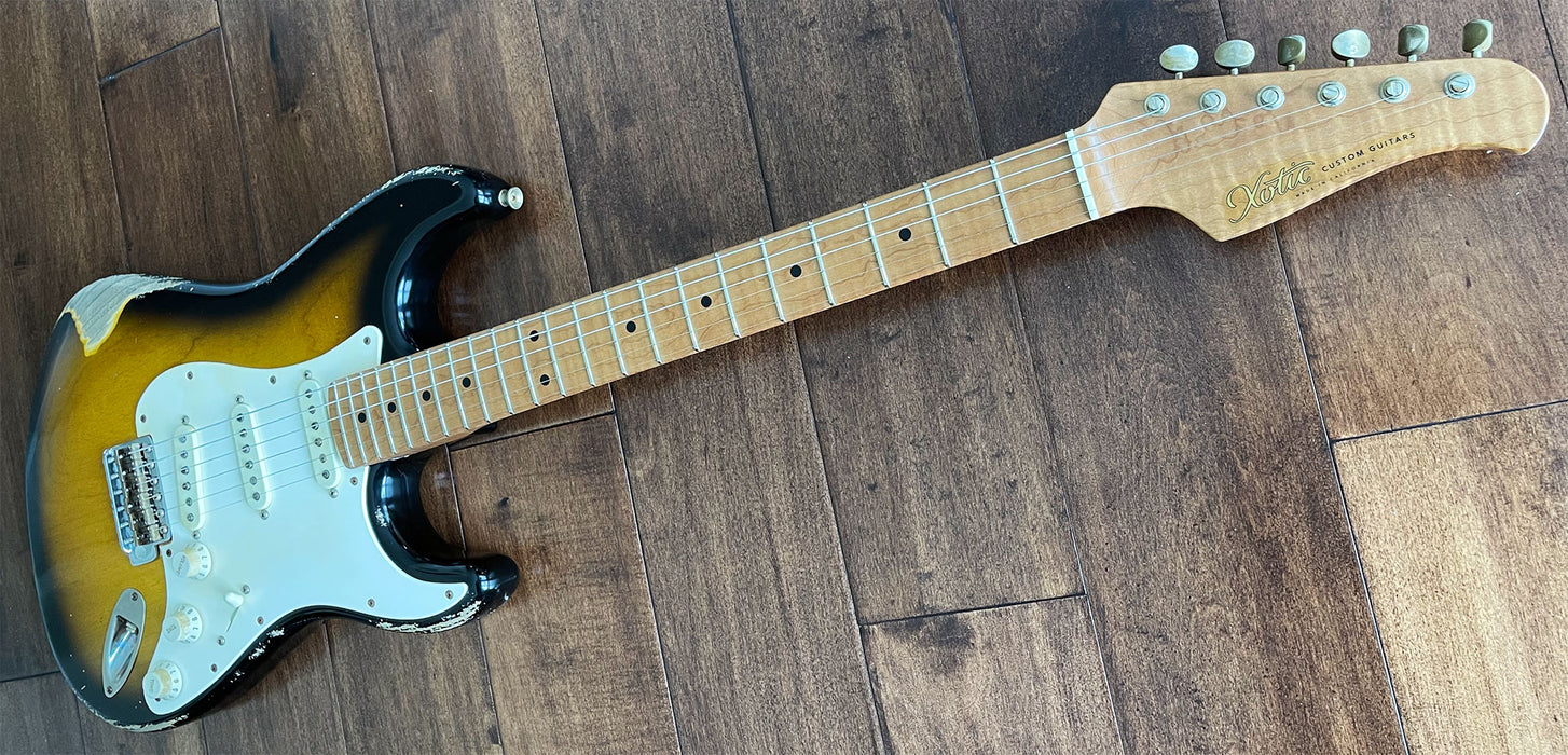 Xotic California Classic XSC-1 Electric Guitar 2-Tone Sunburst 2531