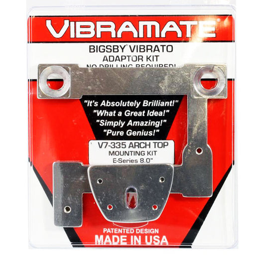 Vibramate V7-335 Model E-Series 8.0" Archtop Quick Mount Kit Nickel