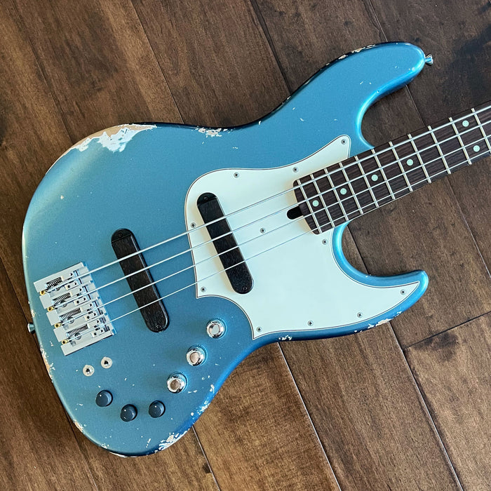 Xotic XJ-1T Jazz-Style 4-String Bass Guitar Lake Placid Blue Rosewood 2324