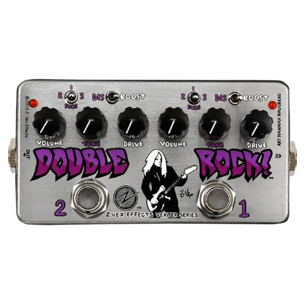ZVEX Vexter Double Rock Overdrive Distortion 2 Box Of Rock Pedals In One