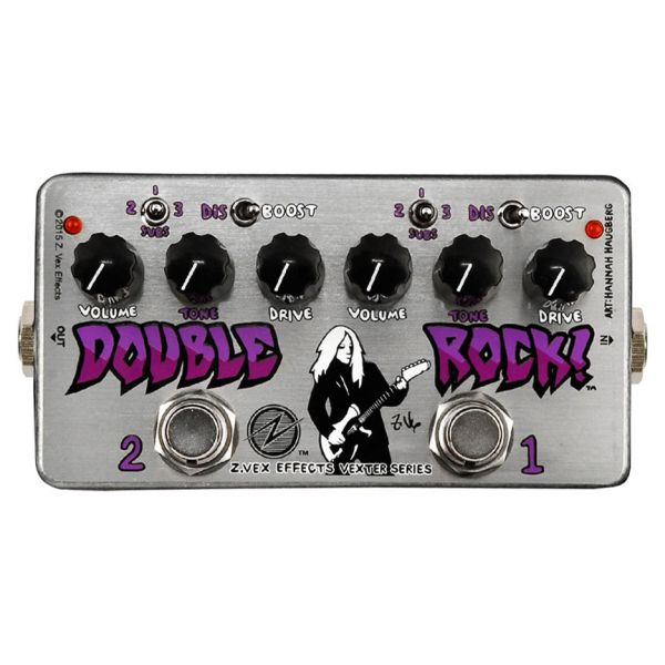 box of rock pedal ZVEX Vexter Double Rock Overdrive Distortion Pedals